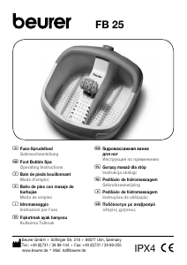 Manual de uso Beurer FB25 Baño de pie
