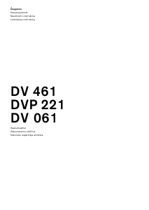Kasutusjuhend Gaggenau DV061100 Vaakumsulgur