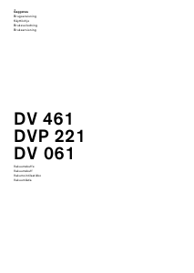Bruksanvisning Gaggenau DV461110 Vakuumforsegler
