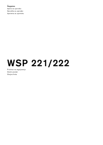 Priročnik Gaggenau WSP221130 Predal za segrevanje