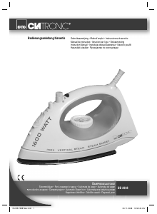 Manual de uso Clatronic DB 2988 Plancha