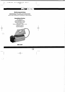 Руководство Clatronic DBS 2387 Утюг