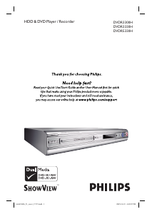 Руководство Philips DVDR3330H DVD плейер