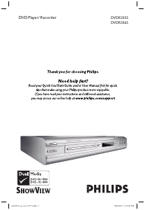 Руководство Philips DVDR3355 DVD плейер