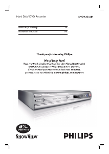 Instrukcja Philips DVDR3360H Odtwarzacz DVD