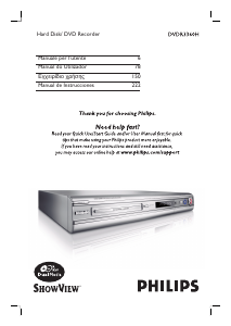 Manuale Philips DVDR3360H Lettore DVD