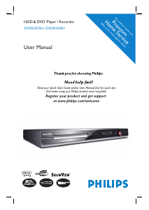 Manual Philips DVDR3590H DVD Player