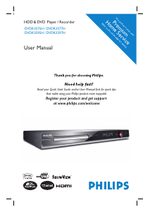 Manual Philips DVDR3595H DVD Player