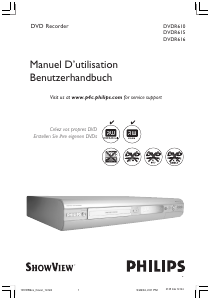 Bedienungsanleitung Philips DVDR615 DVD-player