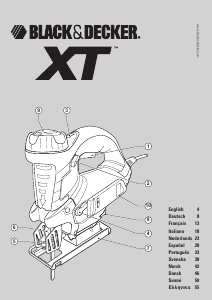 Mode d’emploi Black and Decker XTS10EK Scie sauteuse