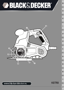 Εγχειρίδιο Black and Decker KSTR8K Σέγα