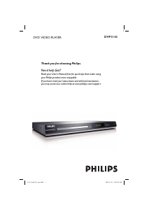 Handleiding Philips DVP3142 DVD speler