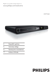 Kullanım kılavuzu Philips DVP3360 DVD oynatıcısı