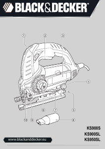 Mode d’emploi Black and Decker KS950SL Scie sauteuse