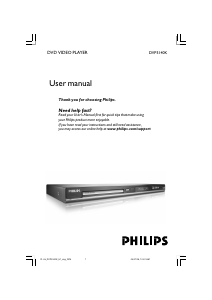 Manual Philips DVP5140K DVD Player