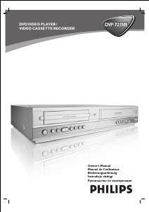 Manual Philips DVP721VR DVD Player
