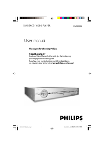 Manual Philips DVP9000S DVD Player