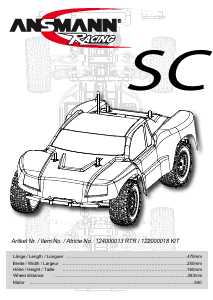 Bedienungsanleitung Ansmann Electric SC2 Funkferngesteuerten auto