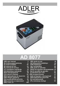 Handleiding Adler AD 8077 Koelbox