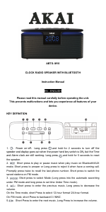 Manual Akai ABTS-M10 Radio cu ceas