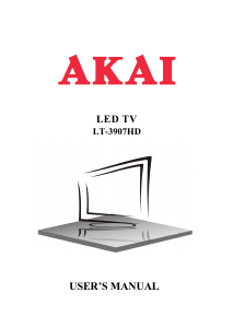 Manual Akai LT-3907HD LED Television