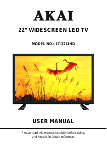 Manual Akai LT-2211HD LED Television