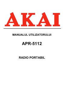 Manual Akai APR-5112 Radio