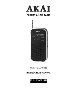 Manual Akai APR-350 Radio