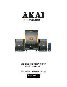 Manual Akai SS032A-3515 Speaker