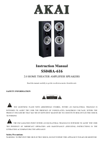 Manual Akai SS048A-616 Speaker