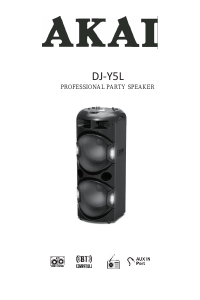 Manual Akai DJ-Y5L Speaker