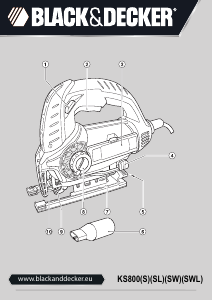 Manual de uso Black and Decker KS800SLW Sierra de calar