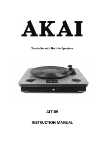 Manual Akai ATT-09 Turntable