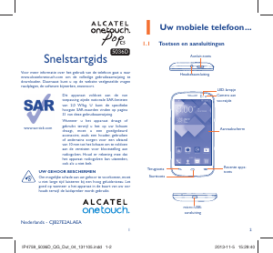 Handleiding Alcatel 5036D One Touch Pop C5 Mobiele telefoon