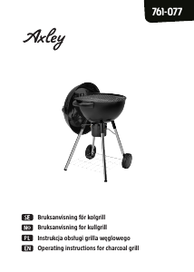 Manual Axley 761-077 Barbecue