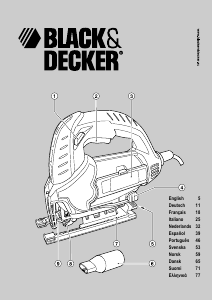 Käyttöohje Black and Decker KS800ELW Kuviosaha