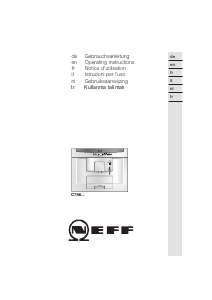 Manuale Neff C7660N0 Macchina da caffè