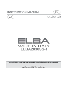 Manual Elba ELBA2030SS-1 Dishwasher