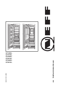 Manual de uso Neff G7261X0 Congelador