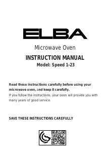 Handleiding Elba Speed 1-23 Magnetron