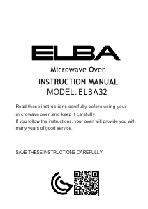 Manual Elba ELBA32 Microwave