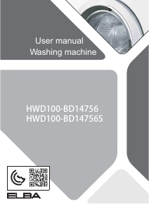 Handleiding Elba HWD100-BD14756S Was-droog combinatie