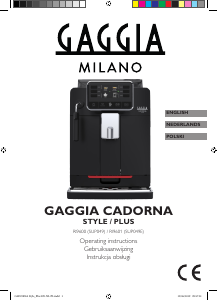 Instrukcja Gaggia RI9600 Cadorna Ekspres do espresso