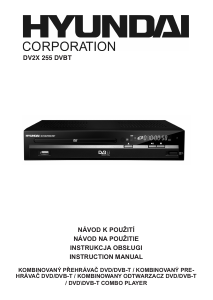 Manual Hyundai DV2X 255 DVBT DVD Player