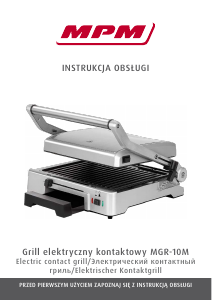 Manual MPM MGR-10M Contact Grill