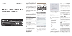 Handleiding Macally BMKEY Toetsenbord