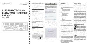 Handleiding Macally XKEYLEDLP Toetsenbord
