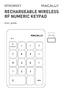 Manual Macally RFNUMKEY Keyboard