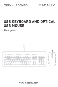 Manual Macally XKEYHUBCOMBO Keyboard