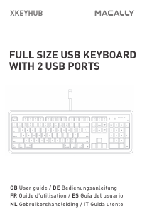 Manual Macally XKEYHUB Keyboard